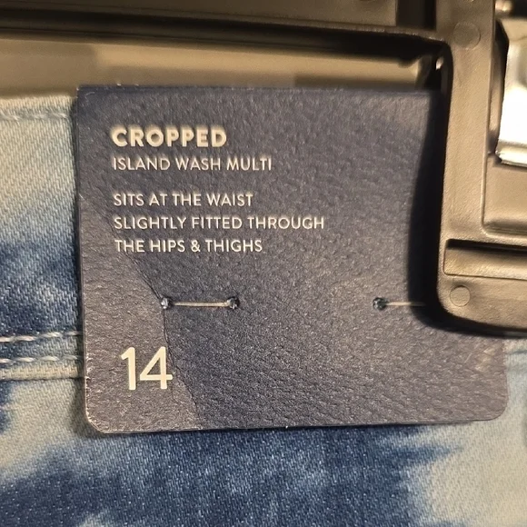 J. Jill Blue Tie-Dye Ankle Jeans - Picture 4 of 10